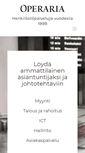 Mobile Screenshot of operaria.fi