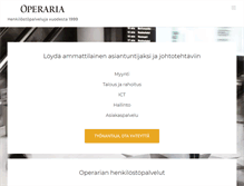 Tablet Screenshot of operaria.fi